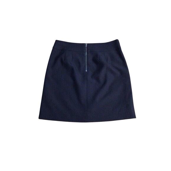 LOFT Pencil Skirt Womens Small Black Zip Back Petites - Picture 2 of 8